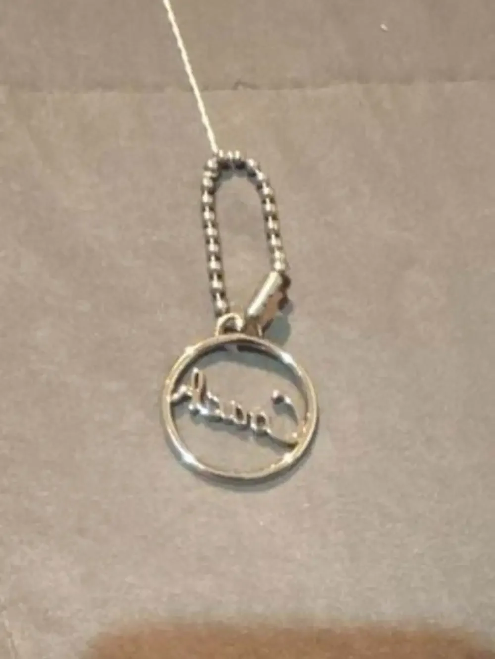 Coach Round Silver Color Metal Hang Tag Purse Bag Charm Y2K